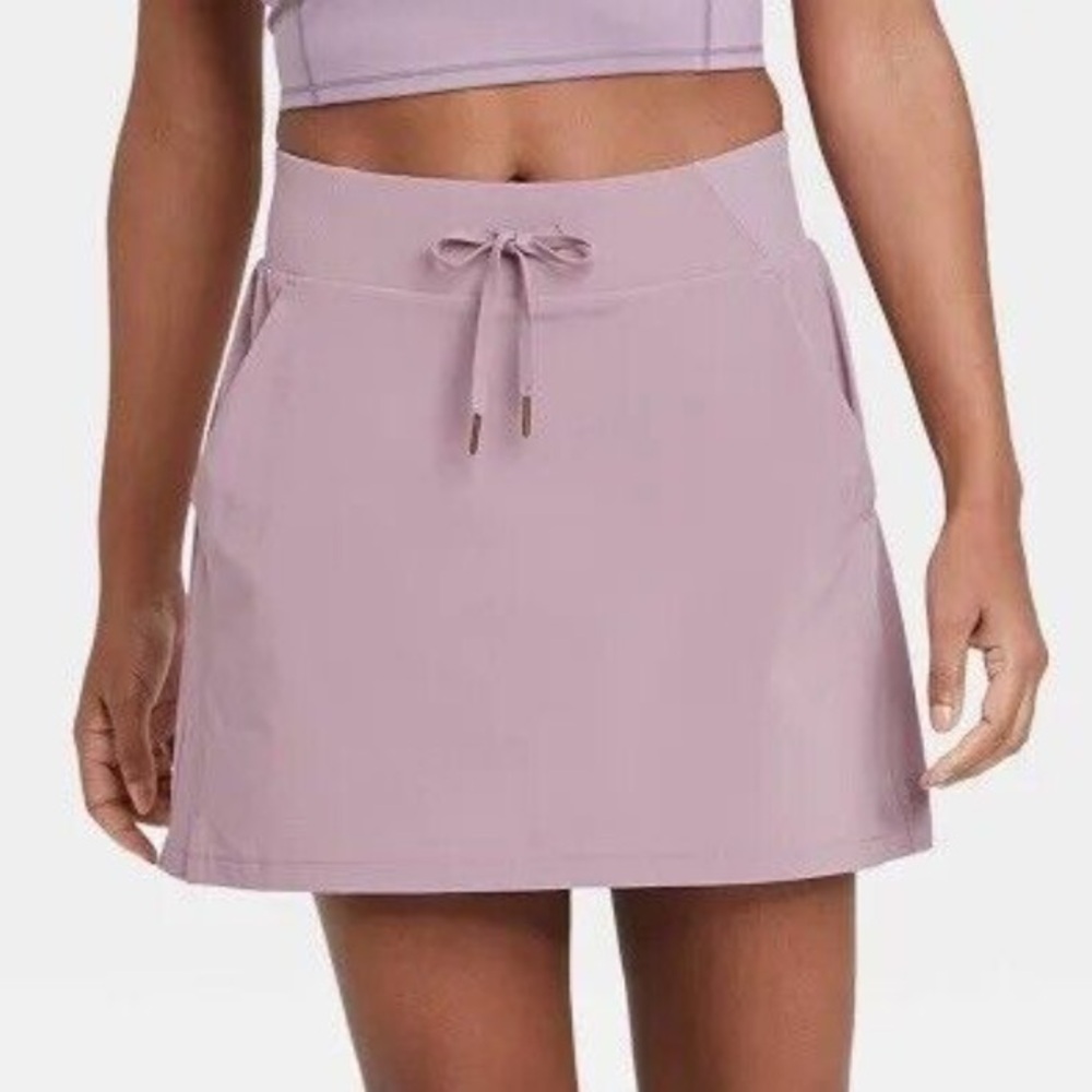 All in Motion lavender purple tie waist layered skort shorts/skirt size XS
